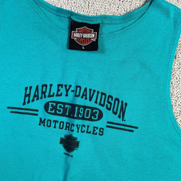 Vintage Harley-Davidson Chicago Tank Top Large L Holoubek 2004 USA Sleeveless - Picture 2 of 6